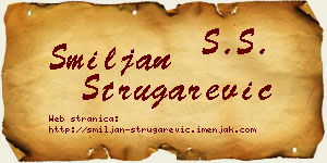 Smiljan Strugarević vizit kartica